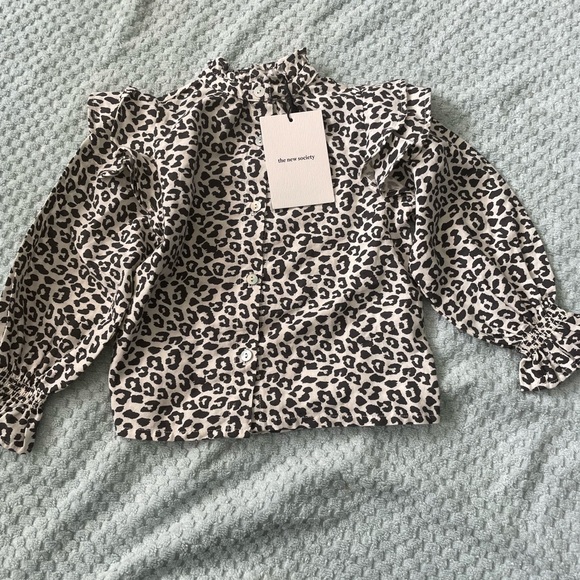The new Society Gannin Blouse Leopard 2Y - Picture 3 of 5